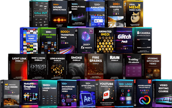 2000GB VIDEOS EDITING PACK BY MASTER CLASS